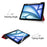 For iPad Air 11 (2026) / (2025) / (2024) Stand Case Shock-Absorbent Leather Tablet Cover with Pen Slot - Red - 7