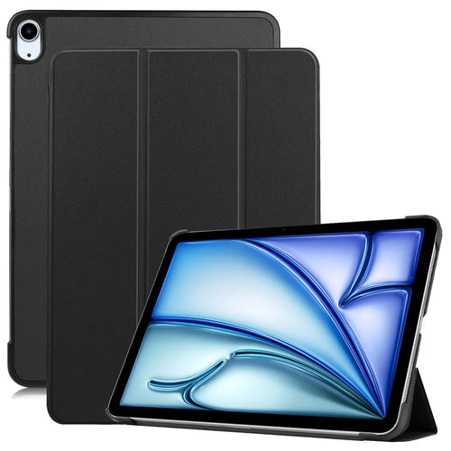 For iPad Air 11 (2026) / (2025) / (2024) Case Anti-Drop Leather Stand Tablet Cover - Black - 1