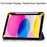 For iPad (2025) / 10.9 (2022) Tablet Case Pattern Printing Tri-Fold Stand Leather + TPU Cover with Pen Holder - Don't Touch Me - 2