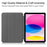 For iPad (2025)/10.9 (2022) Case Anti-Drop Leather Tri-fold Stand Tablet Cover - Rose Gold - 2