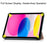 For iPad (2025)/10.9 (2022) Case Anti-Drop Leather Tri-fold Stand Tablet Cover - Rose Gold - 3