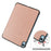 For iPad (2025)/10.9 (2022) Case Anti-Drop Leather Tri-fold Stand Tablet Cover - Rose Gold - 7