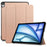 For iPad Air 13 (2026) / (2025) / (2024) Case Anti-Drop Leather Stand Tablet Cover - Rose Gold - 1