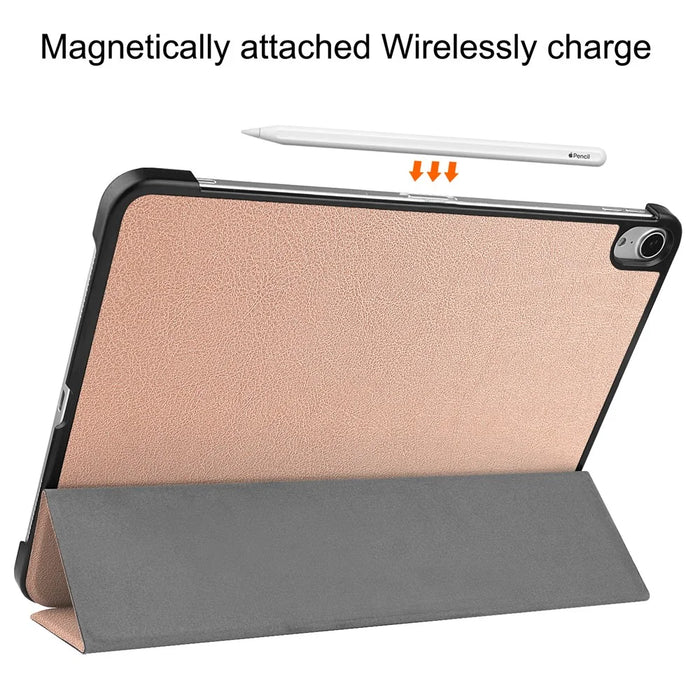 For iPad Air 13 (2026) / (2025) / (2024) Case Anti-Drop Leather Stand Tablet Cover - Rose Gold - 4