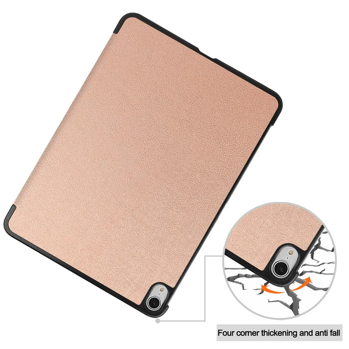 For iPad Air 13 (2026) / (2025) / (2024) Case Anti-Drop Leather Stand Tablet Cover - Rose Gold - 7
