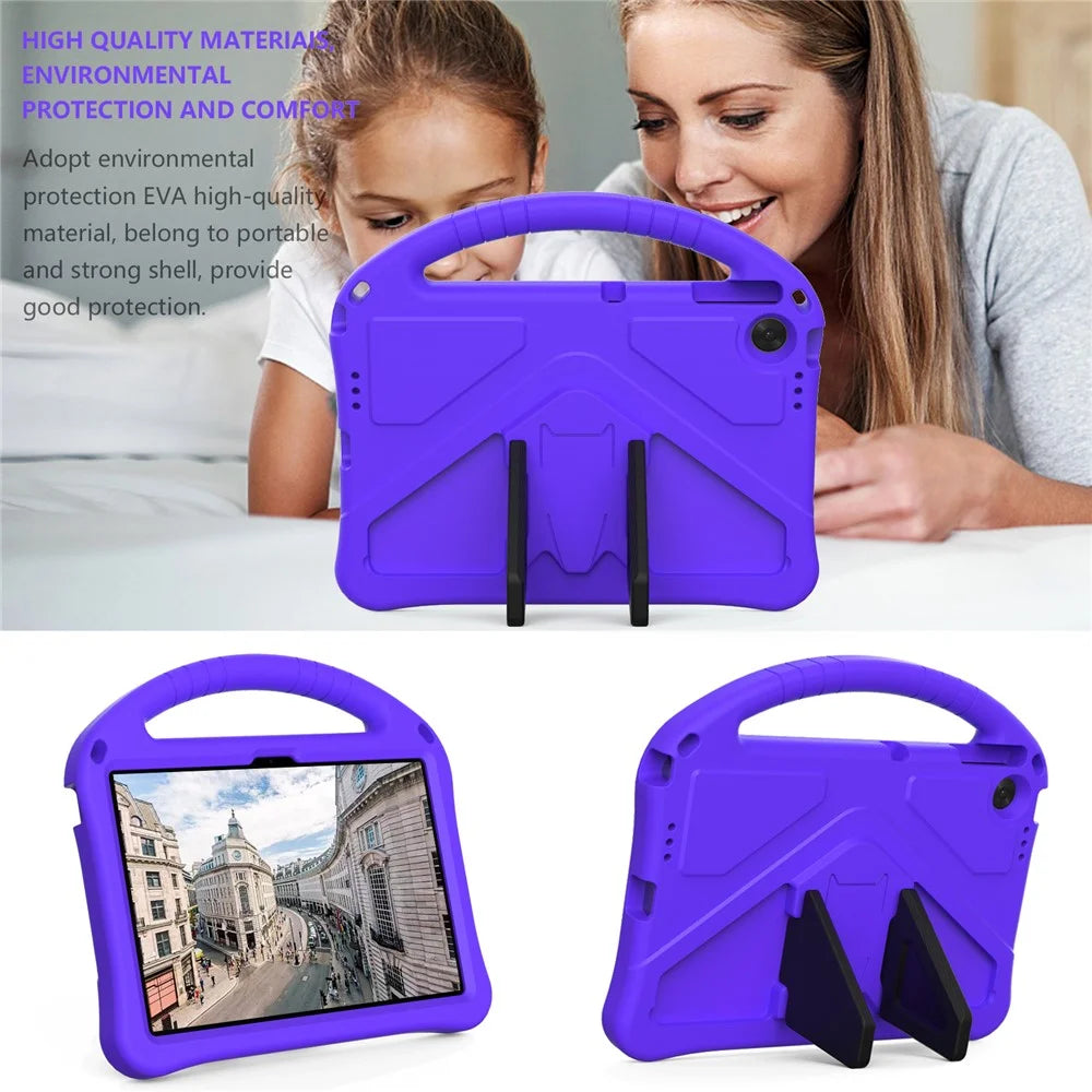 For Lenovo Tab TB311FU Case EVA Tablet Cover with Handle Kickstand Children Friendly - Purple - 3