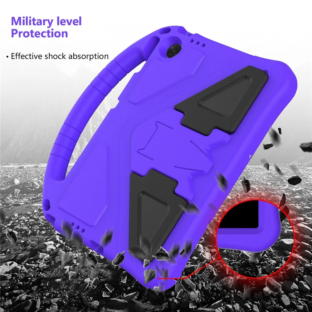 For Lenovo Tab TB311FU Case EVA Tablet Cover with Handle Kickstand Children Friendly - Purple - 4
