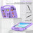 For Lenovo Tab TB311FU Case Kids Cartoon Patterns Hand Grip Kickstand Tablet EVA Cover - Purple - 3