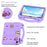 For Lenovo Tab TB311FU Case Kids Cartoon Patterns Hand Grip Kickstand Tablet EVA Cover - Purple - 5