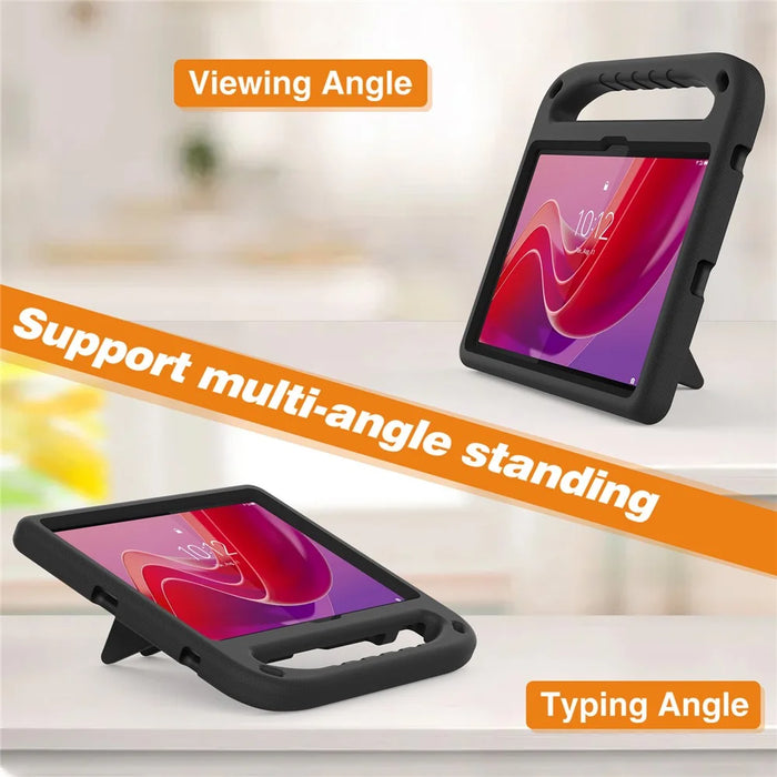For Lenovo Tab TB311FU Case Hand Grip Kickstand Tablet EVA Cover - Black - 3