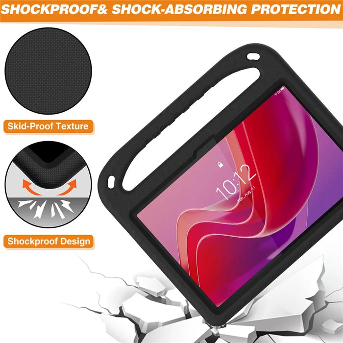 For Lenovo Tab TB311FU Case Hand Grip Kickstand Tablet EVA Cover - Black - 5