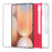 For Samsung Galaxy Tab S9 Ultra  /  S8 Ultra Clear Case 3 in 1 PC + TPU Shockproof Tablet Cover - Red - 4