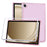 For Samsung Galaxy Tab A9+ Clear Case 3 in 1 PC + TPU Shockproof Tablet Cover - Pink - 1