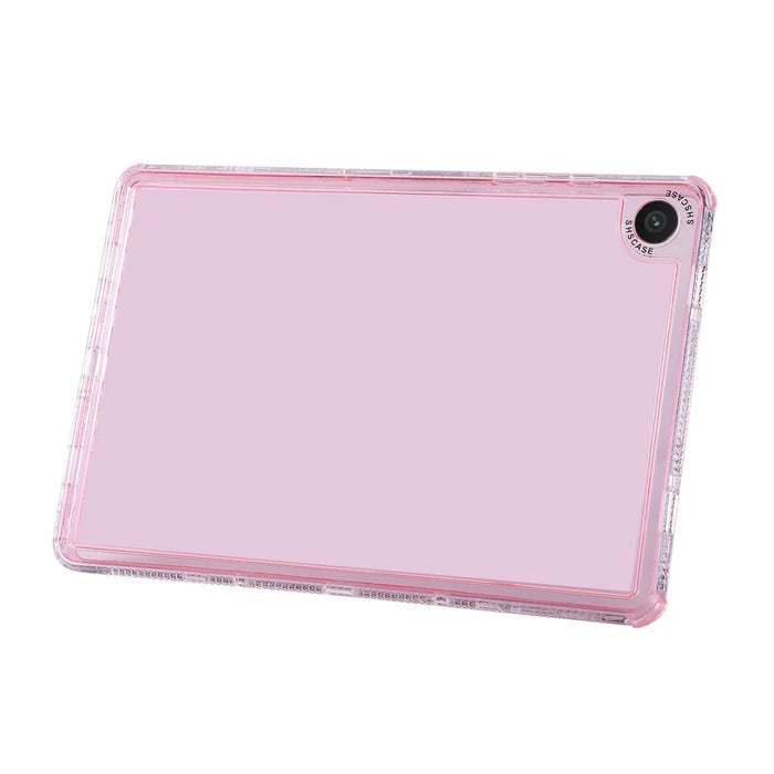 For Samsung Galaxy Tab A9+ Clear Case 3 in 1 PC + TPU Shockproof Tablet Cover - Pink - 3