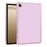 For Samsung Galaxy Tab A9+ Clear Case 3 in 1 PC + TPU Shockproof Tablet Cover - Pink - 5