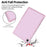 For Samsung Galaxy Tab A9+ Clear Case 3 in 1 PC + TPU Shockproof Tablet Cover - Pink - 6