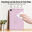 For Samsung Galaxy Tab A9+ Clear Case 3 in 1 PC + TPU Shockproof Tablet Cover - Pink - 7