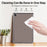 For Samsung Galaxy Tab A9 Clear Case 3 in 1 PC + TPU Shockproof Tablet Cover - Black - 5