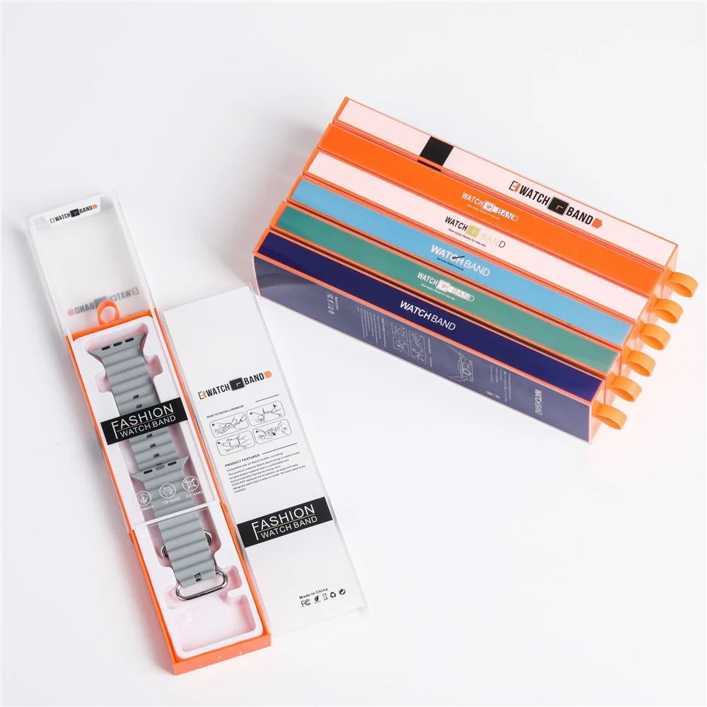 100 PCS Watch Band Packaging Box Pull Out Style Short D1 165 x 55 x 18 mm For Fashion Accessories Storage - Orange  /  Baby Blue - 2