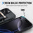 For iPhone 16 Pro Max Case TPU + PC Armor Shockproof Phone Cover with Card Holder - Gold - 3