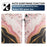 For iPad mini (2024)  /  (2021) Tablet Case Litchi Texture Pattern Printing Leather Cover Auto Sleep  /  Wake with Card Holder - Marble Flower - 4