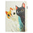 For iPad 10.9 (2022) Tablet Case Litchi Texture Pattern Printing Leather Cover Auto Sleep  /  Wake with Card Holder - Three Cats - 6