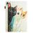 For iPad 10.9 (2022) Tablet Case Litchi Texture Pattern Printing Leather Cover Auto Sleep  /  Wake with Card Holder - Three Cats - 7