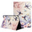 For Samsung Galaxy Tab A9+ Tablet Case Litchi Texture Pattern Printing Leather Cover Auto Sleep  /  Wake with Card Holder - Plum Swallow - 1