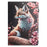 For Samsung Galaxy Tab A9 Tablet Case Litchi Texture Pattern Printing Leather Cover Auto Sleep  /  Wake with Card Holder - Fox - 6