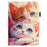 For Amazon Kindle Paperwhite 6 (2024) Tablet Case Litchi Texture Pattern Printing Leather Cover Auto Sleep  /  Wake with Card Holder - Two Cats - 6