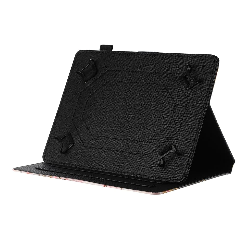 Universal 8-inch Tablet Case Litchi Texture Pattern Printing Leather Cover Auto Sleep  /  Wake with Card Holder - Fox - 3