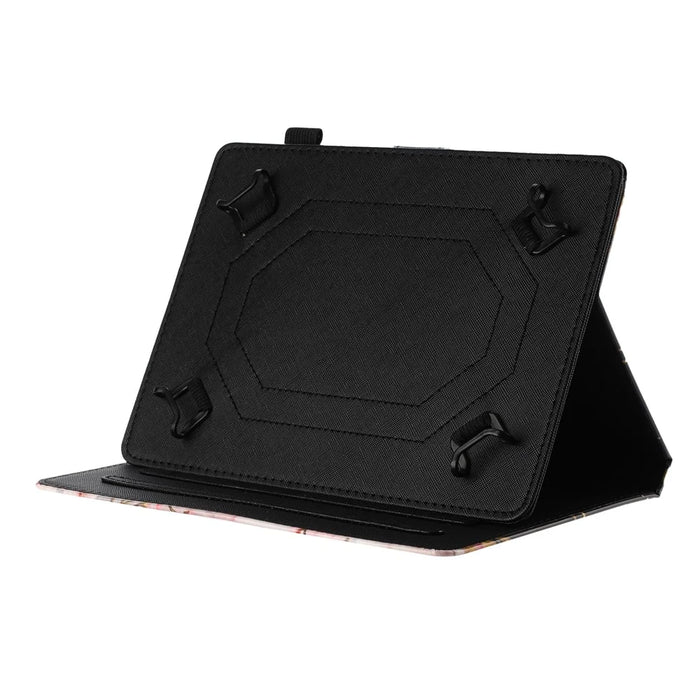 Universal 10-inch Tablet Case Litchi Texture Pattern Printing Leather Cover Auto Sleep  /  Wake with Card Holder - Owl - 3