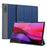DUX DUCIS For Lenovo Yoga Tab Plus Case  Domo Series Tri-fold Stand PU Leather Protective Tablet Cover - Blue - 1