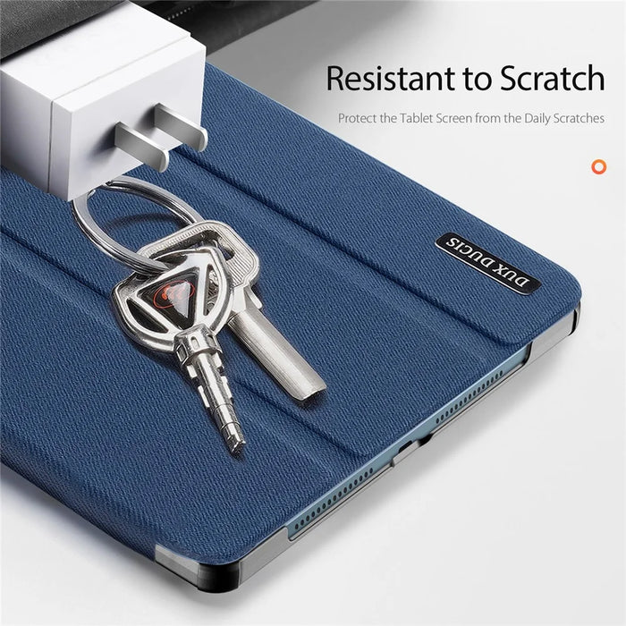 DUX DUCIS For Lenovo Yoga Tab Plus Case  Domo Series Tri-fold Stand PU Leather Protective Tablet Cover - Blue - 3