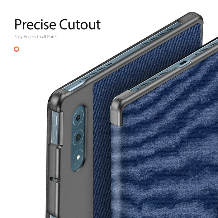 DUX DUCIS For Lenovo Yoga Tab Plus Case  Domo Series Tri-fold Stand PU Leather Protective Tablet Cover - Blue - 4
