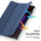 DUX DUCIS For Lenovo Yoga Tab Plus Case  Domo Series Tri-fold Stand PU Leather Protective Tablet Cover - Blue - 6