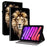 For iPad mini (2024)  /  (2021) Leather Case Pattern Printed Stand Tablet Cover with Card Slots - Lion Head - 1
