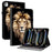 For iPad Pro 11 (2025) / 11 (2024) Leather Case Pattern Printed Stand Tablet Cover with Card Slots - Lion Head - 1