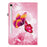 Leather Case For Samsung Galaxy Tab S10 Lite / S10 FE / S9 FE / S9 Pattern Printed Stand Tablet Cover with Card Slots - Pink Butterfly - 7