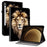 Leather Case For Samsung Galaxy Tab S10+  /  S9 FE+  /  S9+ Pattern Printed Stand Tablet Cover with Card Slots - Lion Head - 1