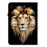 For Samsung Galaxy Tab A9 Leather Case Pattern Printed Stand Tablet Cover with Card Slots - Lion Head - 7