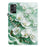 For Lenovo Legion Y700 (2025) Leather Case Pattern Printed Stand Tablet Cover with Card Slots - Jade Flower - 6