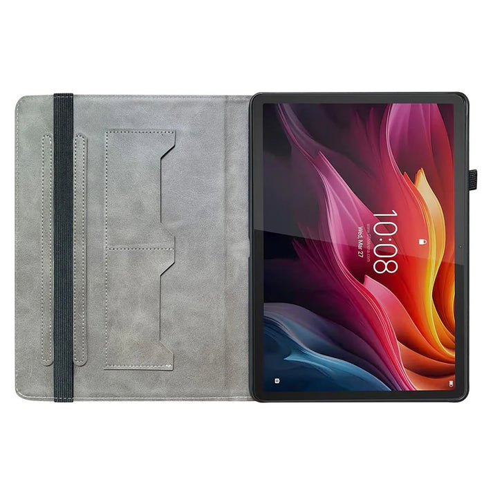 Leather Case For Lenovo Tab K11 Plus / M11 Plus / Xiaoxin Pad Plus (2024) Pattern Printed Stand Tablet Cover with Card Slots - Jade Flower - 3