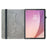 For Lenovo Tab M9 TB-310FU Leather Case Pattern Printed Stand Tablet Cover with Card Slots - Blue Butterfly - 3