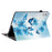 For Lenovo Tab M9 TB-310FU Leather Case Pattern Printed Stand Tablet Cover with Card Slots - Blue Butterfly - 4