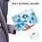 For Lenovo Tab M9 TB-310FU Leather Case Pattern Printed Stand Tablet Cover with Card Slots - Blue Butterfly - 5