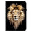 For Lenovo Tab M10 (Gen 3) Leather Case Pattern Printed Stand Tablet Cover with Card Slots - Lion Head - 7