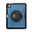 For iPad Air 11 (2026) / (2025) / (2024) Case Kickstand PC + TPE Tablet Cover with Hand Strap and Shoulder Strap - Navy Blue - 7