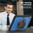 For iPad (2025)  /  10.9 (2022) Case Kickstand PC + TPE Tablet Cover with Hand Strap and Shoulder Strap - Navy Blue - 2