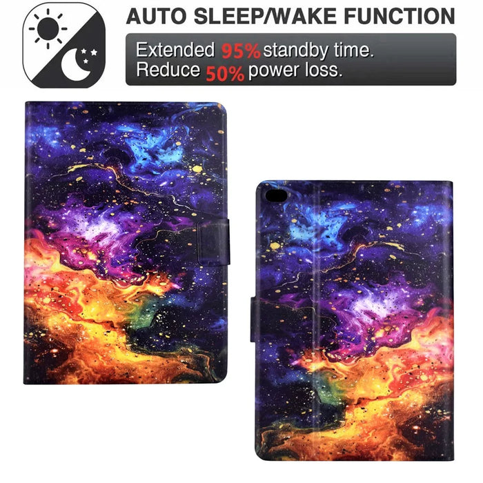 Stand Case for iPad mini (2019) 7.9 inch / 4 / 3 / 2 / Mini Pattern Printing Tablet Leather Cover with Auto Wake / Sleep - Nebula - 5